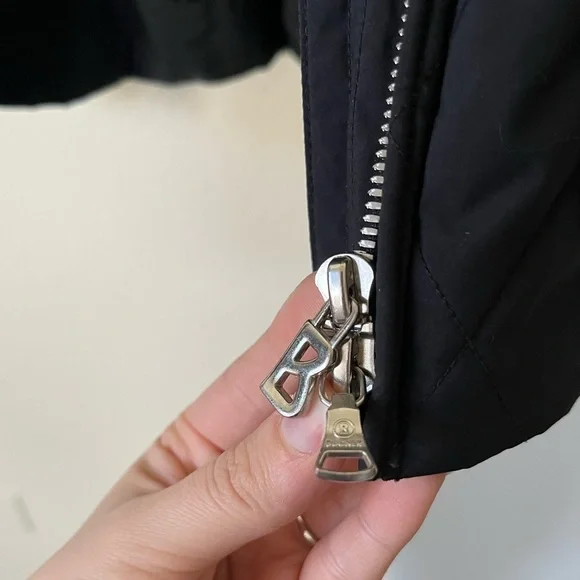 Bogner Black Quilted Ski Jacket With Detachable Hood Women's Size S - Picture 9 of 16